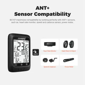 Jlj5920300987651hi Coospo Wireless Gps Bike Computer Waterproof Auto Backlight T0r3 #2