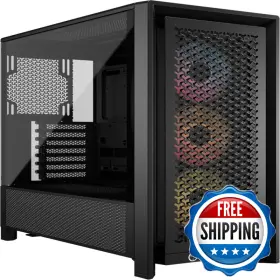 B0dfhnv7tk Corsair 4000d Rs Argb Frame Modular Mid-tower Atx Pc Case High Airflow 3x