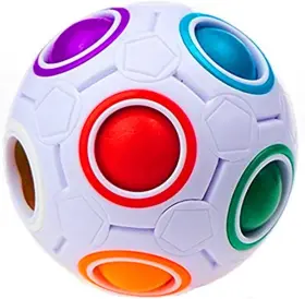 Cuberspeed 600231828376 Rainbow Ball Magic Cube Fidget Toy Puzzle