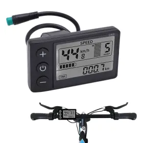 Cunyuer5r69pedi0t Cunyuer Electric Lcd Bike Speedometer For 24v 36v 48v Scooters 22.2mm Mount