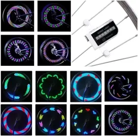 Daway 702865006257 Led Bike Wheel Lights - A12 Waterproof Cool Tire Light For Bicycle Mini