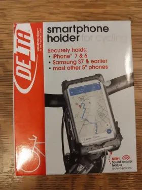 Delta 799403292005 Smart Phone Holder For Cycling Fits Iphone 7 6 Samsung S7 5 Inch Phones New