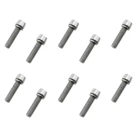 Bahtbsbt-m5x20-s10 Dgzzi 10pcs M5x20mm Bike Allen Hex Tapered Stainless Bolts Screws M5