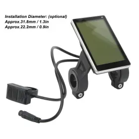 Diydeg 040409355748 Electric Bicycle Lcd Display Meter 24v 36v 48v 60v Multifunctional Bike Compu #3