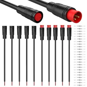 Dr-us-754 Dkardu 5 Pairs Waterproof Julet Connector Ebike Extension Cable - 20cm Female And 2 Pin