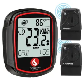 Dream Sport 192278107960 Wireless Bike Computer With Speed And Cadence Sensor Speedometer Odometer Cyc