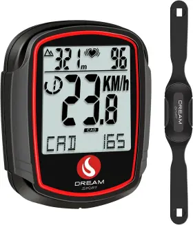 38-function Dream Sport 445016313325 Bike Computer With Wireless Heart Rate Monitor Speed Cadence Sensor