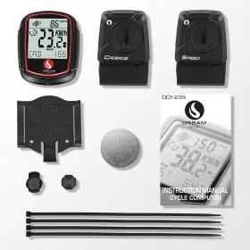 Dream Sport 690006116739 Wireless Bike Computer With Speed And Cadence Sensor Cycling For #2
