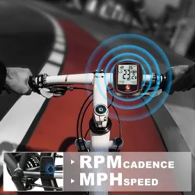 Dream Sport 726084115637 Wireless Bike Computer With Speed And Cadence Sensor Speedometer Odometer #3