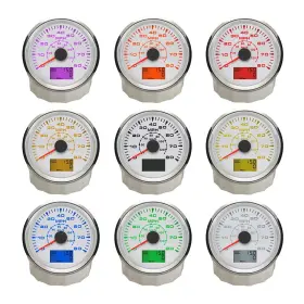 912-00056 Eling 3 3/8 Inch Waterproof Marine Auto Gps Speedometer Odometer Kit 0-80mph 0-12
