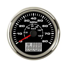 912-00059 Eling Marine Auto Mph Gps Speedometer Odometer 80mph Speed Gauge With Odo Cog