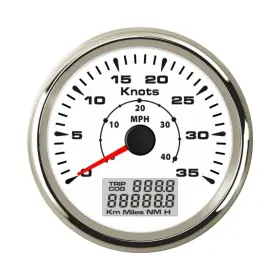 0-35knots Eling El0199 3-3/8 Inch Boat Yacht Gps Speedometer Odometer 0-40 Mph With Odo