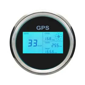 El0212 Eling 3 3/8 Inch 85mm Digital Gps Speedometer Lcd Speed Gauge Odometer Course Mil
