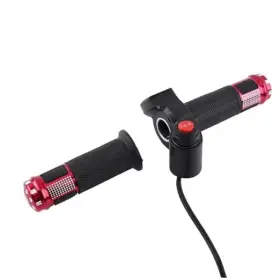 Equlupde574okryb-03 Equlup 3 Speed Twist Throttle Grips With Led Display 12-84v Handlebar Electric Red