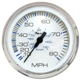 Faria 759266338197 Beede Instruments 33819 Chesapeake Stainless Steel Speedometer 80 Mph