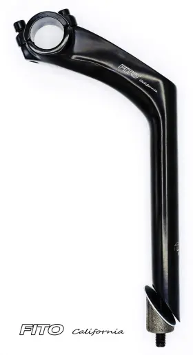 Itbatch3-4520 Fito Stem - Aluminum Alloy Handle Bar Twin 2 Bolt Gooseneck Black