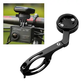 Flashbuyeasy 550755980633 Fit Garmin Bryton Gopro Phone Integrated Handbar Out Front Mount Holder Bar Blk