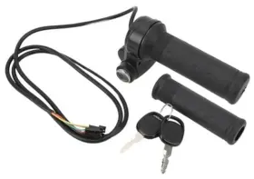 Fnskatzici 797533448071 Fnskazici Full Twist Throttle With Key Ignition For Electric Bike - 5 A Pair