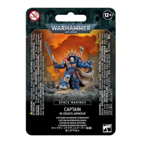 Games Workshop B09rgcpt3l 48-70 Warhammer 40k - Space Marine Primaris Captain In Gravis