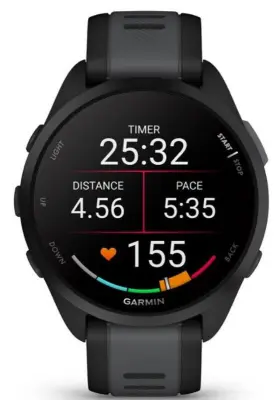 010-02863-20 Garmin Forerunner 165 Gps Smartwatch 43 Mm Fiber-reinforced Polymer