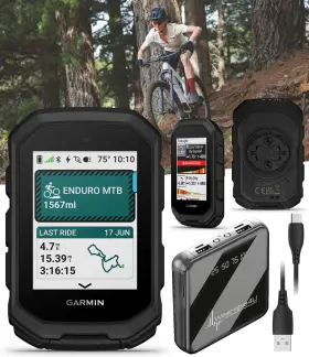 010-02993-00 Garmin Edge Mtb Rugged Gps Bike Computer With Mountain Metrics Power Bank