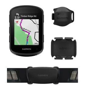 0100269510 Garmin Edge 540 Bundle Gps Cycling Computer With Sensors And Hrm-dual Monitor