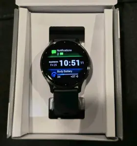 0100278401 Garmin Venu 3 45mm Black Stainless Steel With Silicone Band