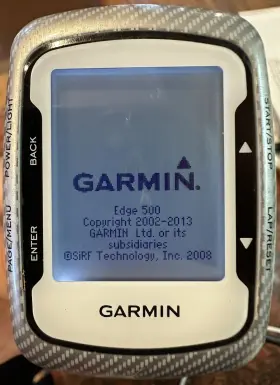 Garmin 753759104306 Edge 500 Black Silver Gps Bike Cycling Bicycle Computer