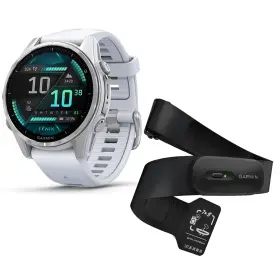 Grmf8agsh2 Garmin Fenix 8 Amoled Gps Smartwatch With Hrm 200 Heart Rate Monitor
