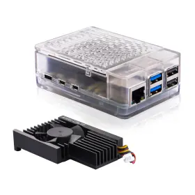 B0d2qhvsrb Geeekpi Abs Case With Armor Lite V5 Active Cooler For Raspberry Pi 5