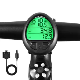 Heyuedajk 766366910918 Wired Bike Computer Mph Km H Bicycle Digital Lcd Backlight