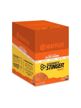 76012 Honey Stinger Organic Gluten Free Waffle Box Of 12 Salted Caramel White/tan