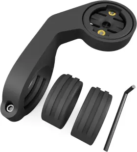 Iiisogno 445020634607 Flush Out-front Bike Mount For Garmin Edge Plastic Extended Cycling Handlebar G