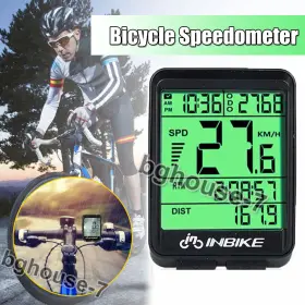 Inbike 798188848988 Waterproof Bike Bicycle Speedometer Odometer Digital Lcd Display Outdoor Cycling
