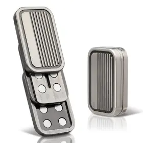 069-tiaowen-fba Itokey Edc Metal Fidget Slider - Toys Adults 0.59 Inches Silver