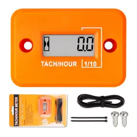 Rl-hm012 Jayron Nine-rong Self-powered Tach Hour Meter Digital Lcd Inductive Tachometer Tim Inch