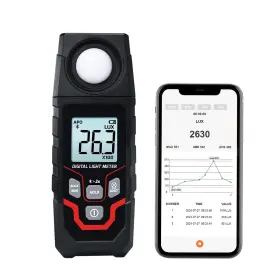 Ig-485us Juviperpric Fba Light Meter Digital Illuminance 0.1 200 000 Lux Range Bluetooth Me