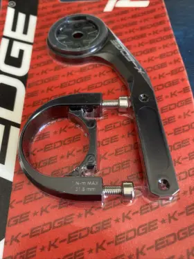 K13-1100-31.8-blk K-edge Garmin Sport Bike Computer Handlebar Out Front Alloy Mount 31.8mm Black #3
