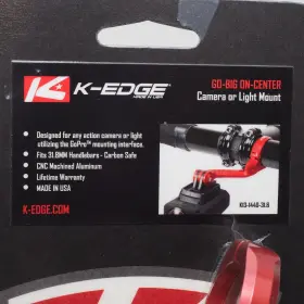 K13-1440-31.8-red K-edge Go Big Pro Action Camera And Light On-center Mount Red Free Shipping