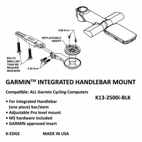 K13-2500i-blk K-edge Garmin Integrated Handlebar System Mount - #3