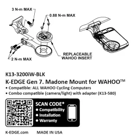 K13-3200iw-blk K-edge Wahoo Gen 7 Madone Mount - Madone/emomda Computer #2