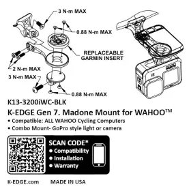K13-3200iwc-blk K-edge Wahoo Gen 7 Madone Combo Mount - Madone/emonda #2