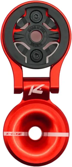 K13-530rt-red K-edge Garmin Race Stem Mount With Cap- Red