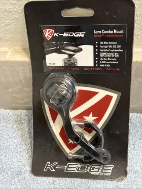 K13-560c K-edge Aero Combo Mount 31.8 Black- For Garmin And Action Camera Sac
