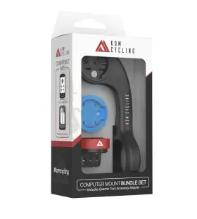 Cm06ck-blk Kom Cycling Computer Mount Bundle Set For Garmin Or Wahoo Camera/ Light
