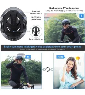 Krs-s1 Kracess Bike Helmet For Men Smart Helmets Adults With 1080p 60 Fp #3