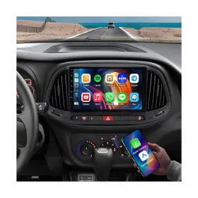 Zhenca0000048 Laueily 4 64g Double Din Car Stereo For Dodge Ram Promaster City Radio 2015-2021 9 Inch T