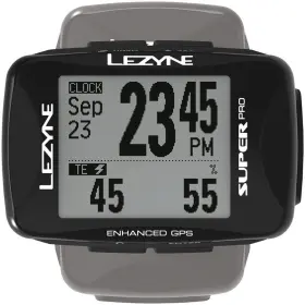 1-gps-spr-v404-hs Lezyne Super Pro Gps Hr Computer With Cadence
