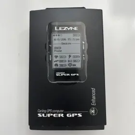 Lezyne 712805987078 Super Pro Cycling Gps Computer Enhanced With Cable 5 Bands Box Instruct