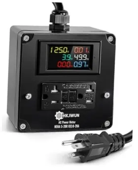 Oclapm20250716 Liangmeijia-us 20a Ac Power Meter 125v Outlet Monitor For Nema 5-15p To 5-20r Multifunction